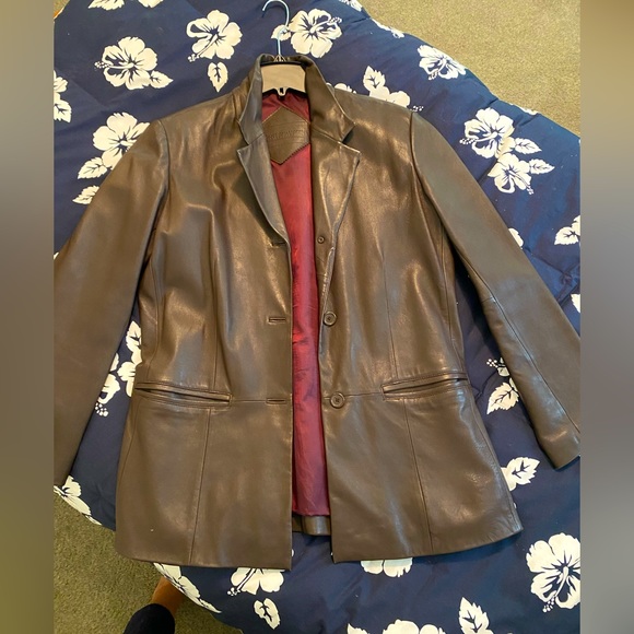 Women’s Leather Blazer L - Picture 8 of 16